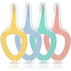 Dental Care HKHBJS 4 Pcs Infant Training Toothbrush With Suction Base, Soft Baby