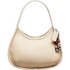 Magnetic Lock - Unisex Handbags Coach Ergo Bag In Croc Embossed Coachtopia Leather - Cloud