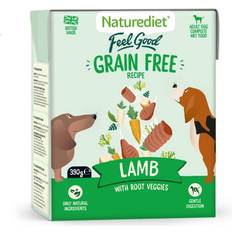 Pets Naturediet Feel Good Wet Dog and Nutritionally Balanced, Grain Free, Lamb, 390g