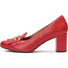 45 ½ Pumps Kazar Röda Pumps Med Metalllänkar - Red