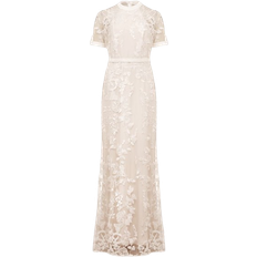 Embroidery Dresses Phase Eight Poppy Embroidered Wedding Dress - Pearl