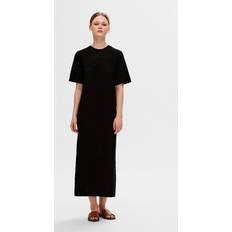 Röyhelöt Mekot Selected Femme Slfhelena 2/4 Knit Dress - Black