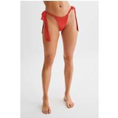 Danika Satin Knot Bikini Bottom Pomegranate