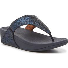 Fitflop Heeled Sandals Fitflop Â Lulu Sequined Toe-Post Sandal Blue