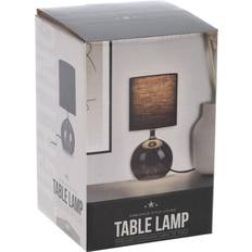 Ambiance Svart Med Rökig Glaseffekt Bordslampa