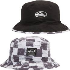 Schwarz Sonnenhüte Quiksilver Boys Kids Flipped Out Summer Reversible Bucket Hat Black/Black