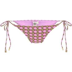 Amarillo Partes inferiores de bikini Tory Burch gedruckter Bikini -Boden Gelb, rot, lila