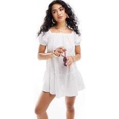 T-shirt Dresses New Look Hvid minikjole broderie anglaise