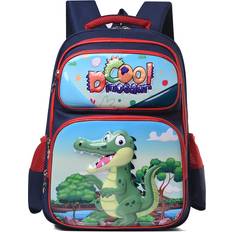 Dinamr Backpack Children Large Capacity Cartoon Animal Print Cute Fashion And Casual