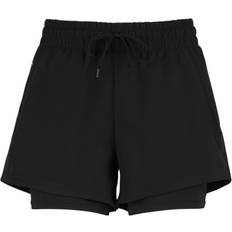 Heber Peak Women's WildwoodHe 2in1 Shorts 3/4 Löpartights - Svart