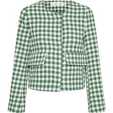 InWear Theia Houndstooth Jacket - Hunter Green