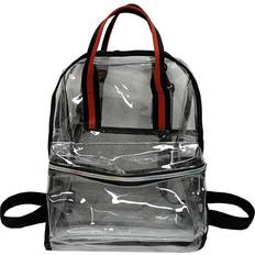 Transparent Backpacks RYWOLT Black Transparent Backpack Shoulder School Handbag Universal Large Capacity Simple