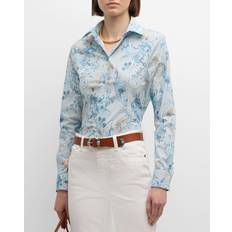 Silk Shirts Etro Paisley Print Cotton & Silk Button-up Shirt