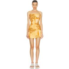 Orange - Short Dresses Acne Studios Printed Strap Mini Dress