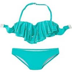 Turquoise Bikinis Buffalo Kids Bandeau Bikini Turquoise