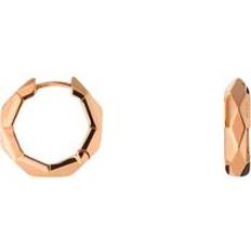 Gucci Rose Gold Earrings Gucci Gucci Link To Love 18ct Rose Gold Studded Hoop Earrings
