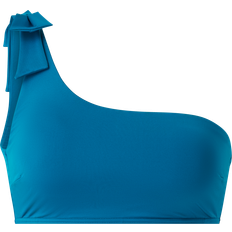 Polyester Bikiniöverdelar La Redoute Bikinitopp Asymmetric Bikini Top Blå