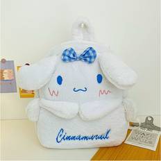 Dinamr Style C Soft New Stylish Plush Student Backpack With Cute Cartoon Kuromi Versatile