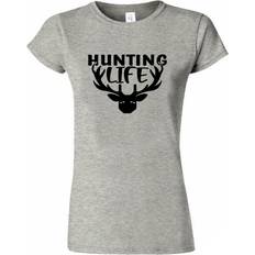 Hunting T-shirts Gildan Medium, Grey Hunting Life Shirts Gifts, Hunting Shirt for Husband or Dad, Hunting T-Shirts, Hunting Shirt, Deer Season, Sports Tee