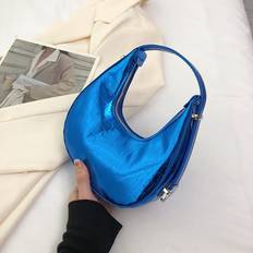 Dinamr Blue Single Shoulder Crossbody Bag Fashion Casual Simple Retro Underarm Girl Style