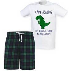 Men - Recycled Materials Sleepwear 60 Second Makeover second makeover limited mens campersaurus camper dinosaur tartan pyjama set