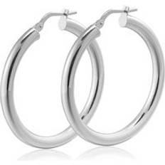 Beaverbrooks Beaverbrooks Women's Silver Hoop Earrings