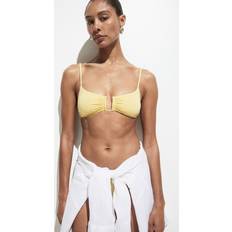 Gule Bikinioverdeler H&M Dame Gul Vattert bikinitopp