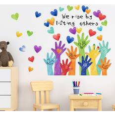 Inspirational We Rise Wall Decals Stickers