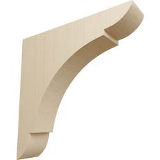 Corbels & Brackets Ekena Millwork 8"H Bracket Wood BKTW01X08X08OLRW