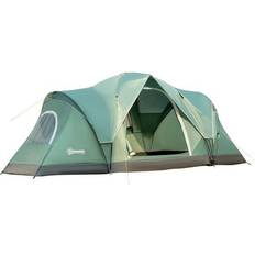 OutSunny 5-6 Man Dome Camping Tent - Green