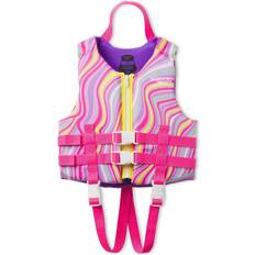 Speedo Kids' PFD Life Jacket Vest Pink Swirl