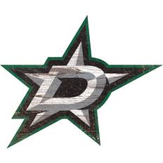 NHL Dallas Stars Distressed Logo Cutout Sign