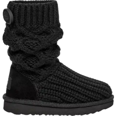 Babies Boots UGG Toddler's Classic Cardi Cabled Knit - Black