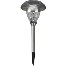 Silver Garden Ornaments Luxform Saint Etienne Solar LED Spike Light