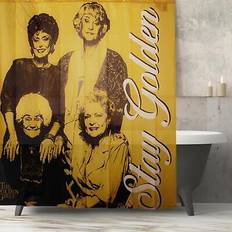 Amarillo Cortinas de Ducha Just Funky Golden Girls Stay Golden Shower Polyester Curtain