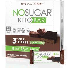 Pure No Sugar Company, Keto Bar, Chocolate Fudge Brownie, 12 12