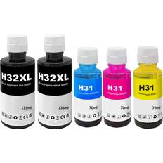 refill ink bottle compatible hp