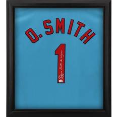 Sports Fan Apparel Fanatics Authentic Ozzie Smith St. Louis Cardinals Autographed Framed Light Blue Mitchell & Ness Jersey Shadowbox with "The Wizard" Inscription