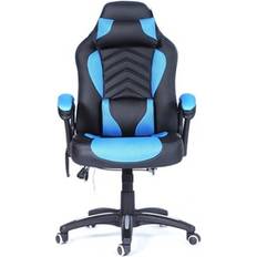 Heated Massage Office Recliner Chair - Blue/Black