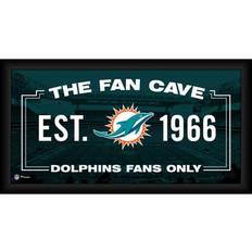 Miami Dolphins Sports Fan Products Fanatics Authentic Miami Dolphins Framed 10" x 20" Cave Collage