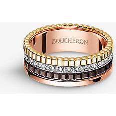 Boucheron Mixed Gold And Diamond Quatre Classique Ring multi