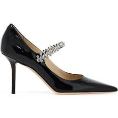 Patent Leather Heels & Pumps Jimmy Choo Black Leather Bing 85 Pump