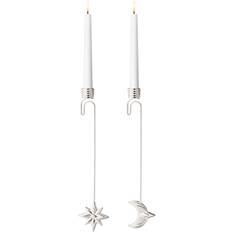 Georg Jensen Star and Moon Silver Värmeljuslykta 16.7cm