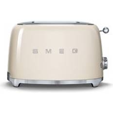 Smeg White Toasters Smeg TSF01 Retro 2 Slice Cream