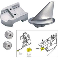 Boat Engine Parts Tecnoseal 20800MG Anode Kit with Hardware Mercury Alpha 1 Gen 1 Magnesium