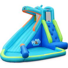 Animals Water Slide Costway Hippo Water Bounce with Splash & Slide