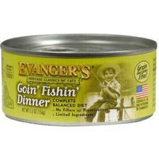 Pets Evanger's Heritage Classics Wet Cat Food Goin' Fishin' Dinner Fish