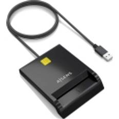 Aisens DNI Smart Card Reader, Black