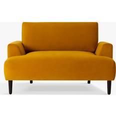 Swyft Loveseat Mustard Velvet Sofa 125cm