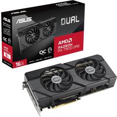 Radeon RX 7900 GRE Grafikkarten ASUS Dual Radeon RX 7900 GRE OC Edition HDMI 3xDP 16GB GDDR6